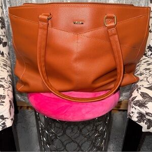 Lovevook Brown Leather Tote Bag